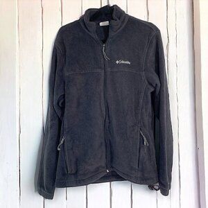 Columbia Women's Benton Springs Zip Front Fleece Jacket Black Size Large WM3220